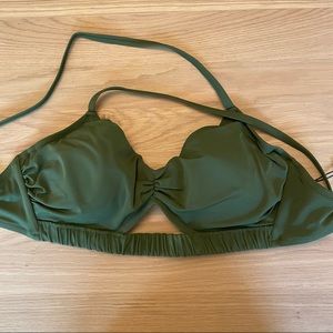 NWT Shade & Shore cinch trim cut out bikini top - 36D